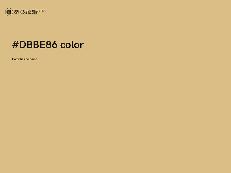 #DBBE86 color image
