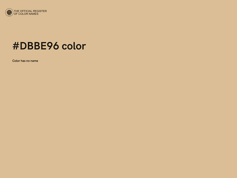 #DBBE96 color image