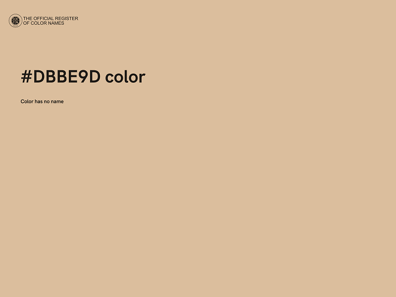 #DBBE9D color image
