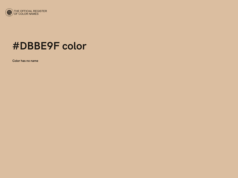 #DBBE9F color image