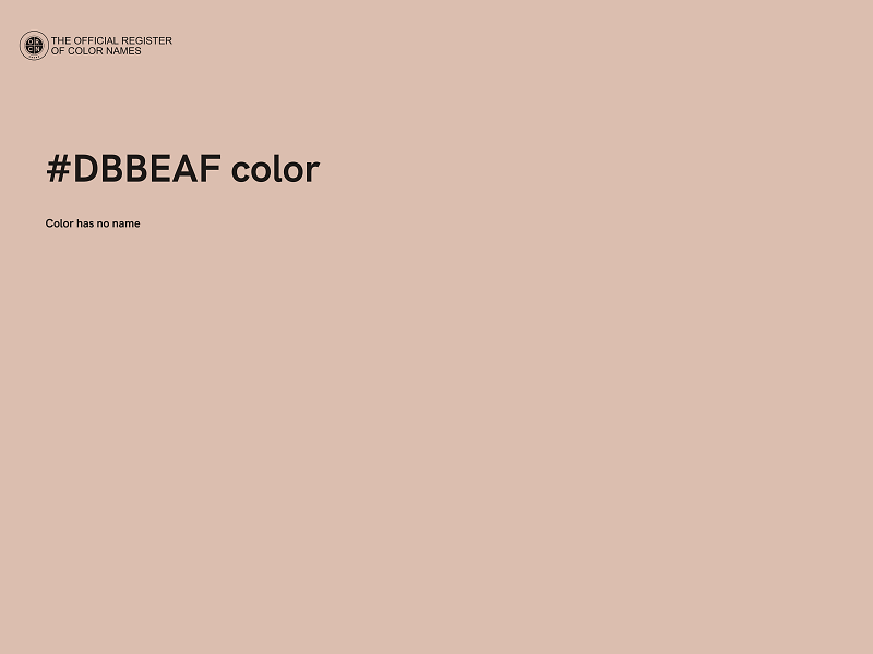 #DBBEAF color image