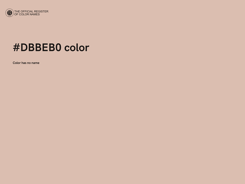 #DBBEB0 color image