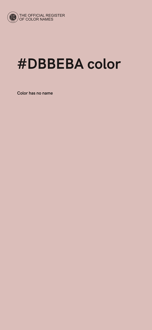 #DBBEBA color image