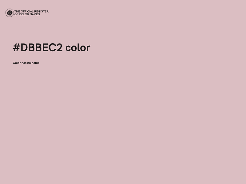 #DBBEC2 color image