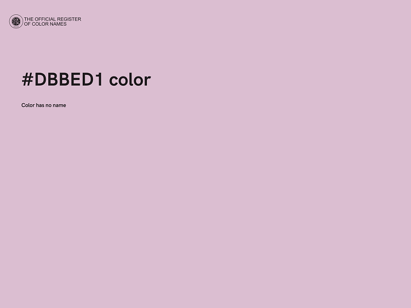 #DBBED1 color image