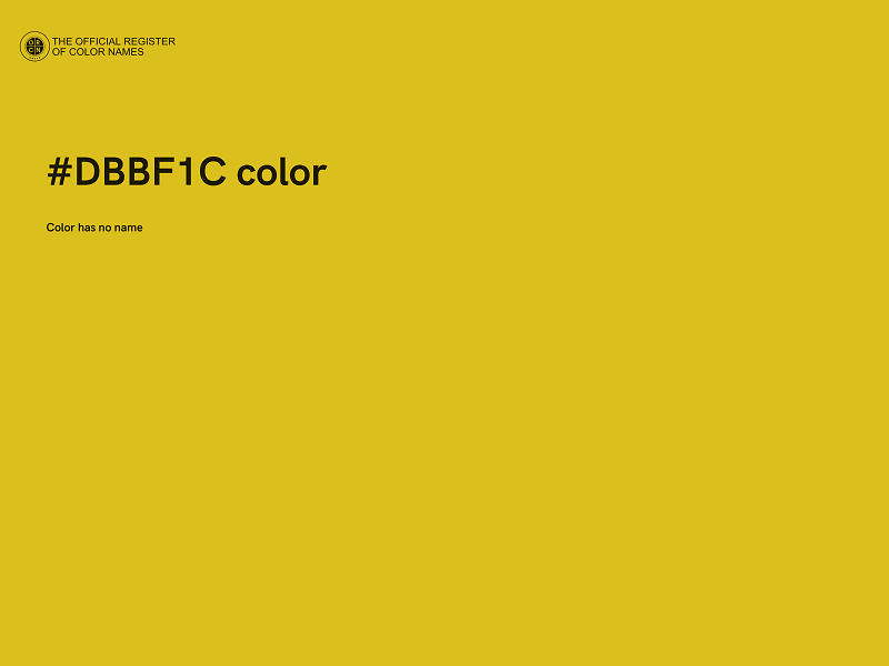 #DBBF1C color image