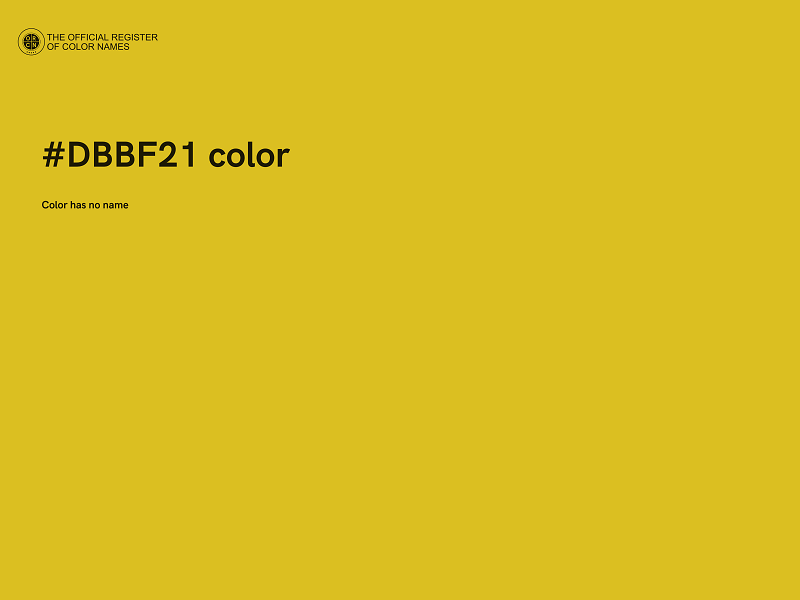 #DBBF21 color image