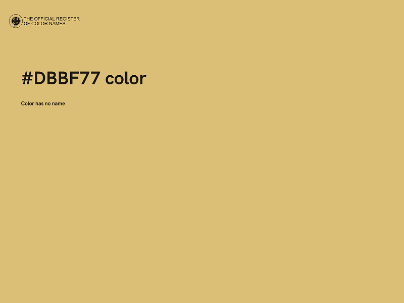 #DBBF77 color image