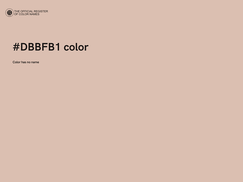 #DBBFB1 color image