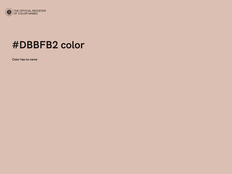 #DBBFB2 color image