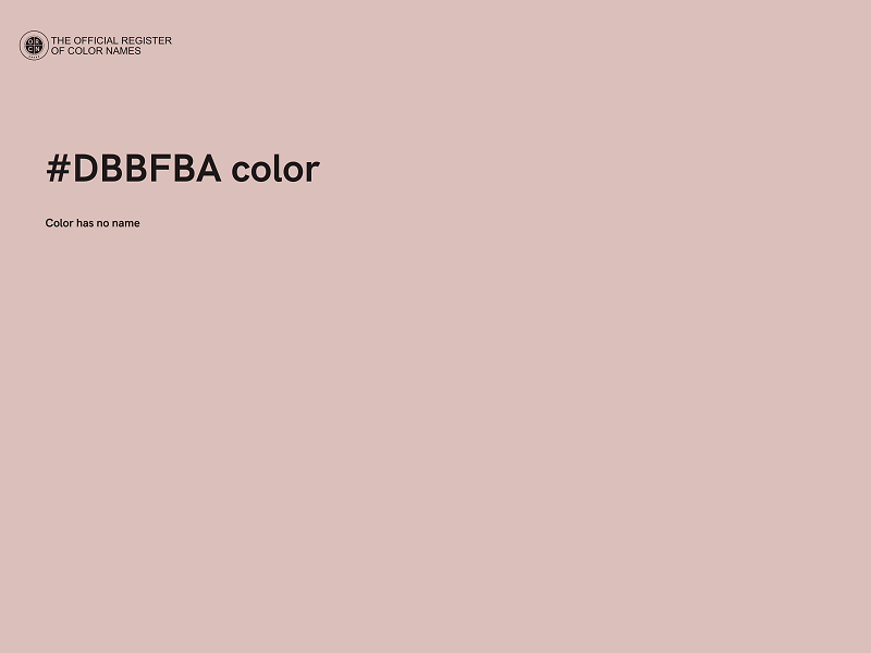 #DBBFBA color image