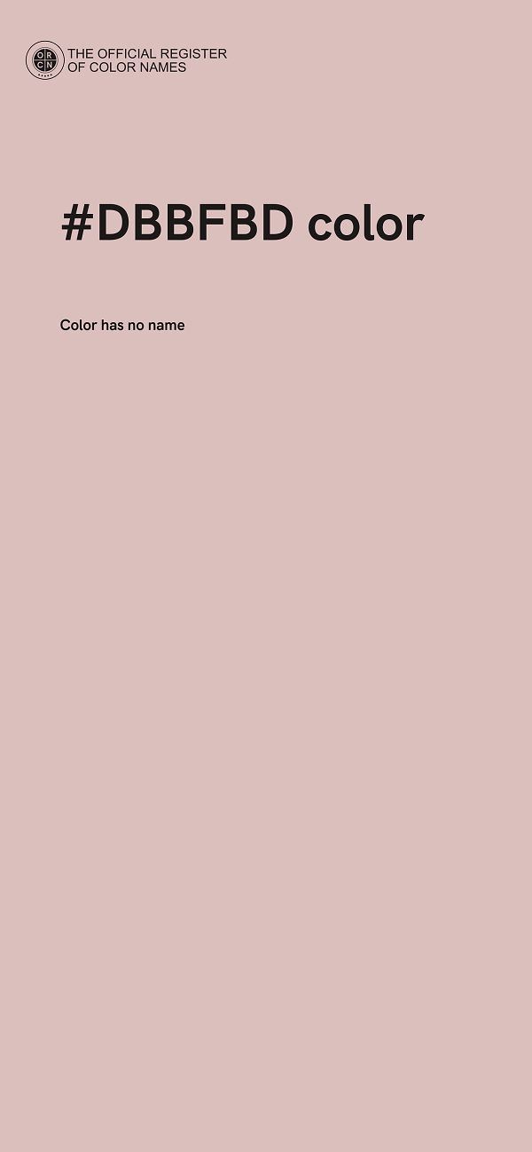 #DBBFBD color image