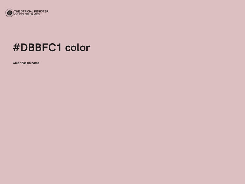 #DBBFC1 color image