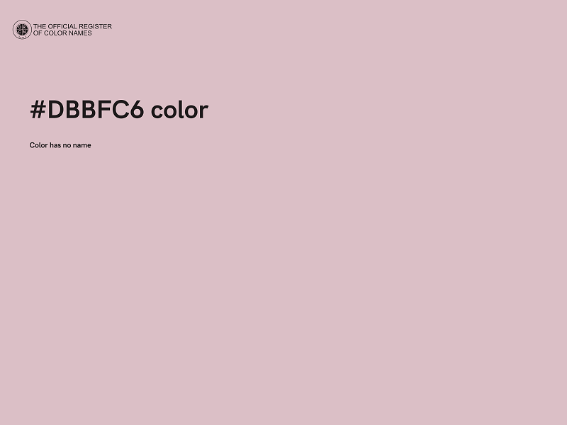 #DBBFC6 color image