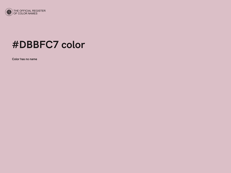 #DBBFC7 color image