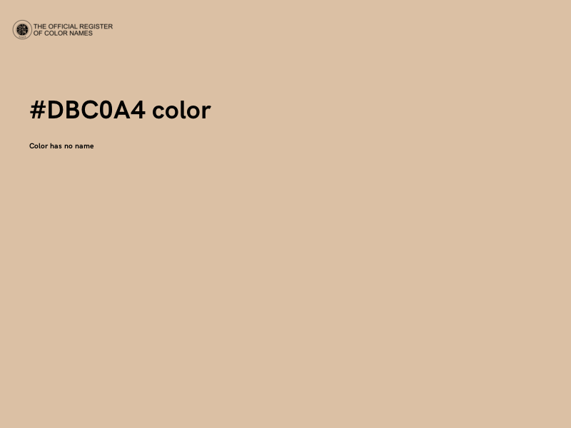 #DBC0A4 color image