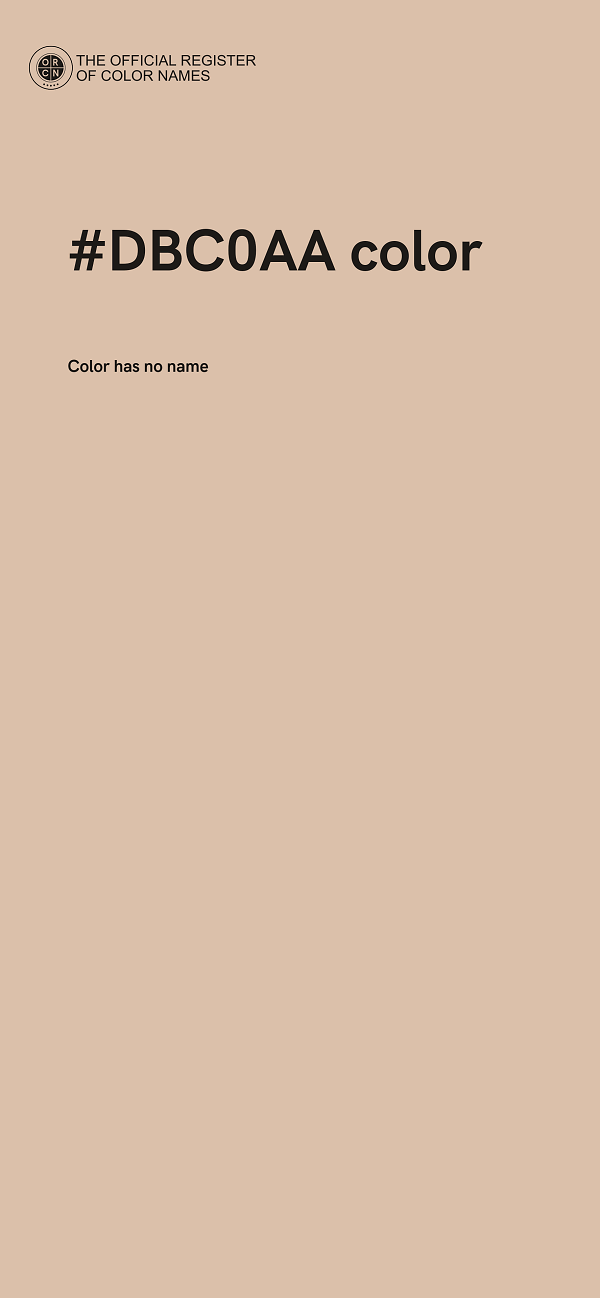 #DBC0AA color image