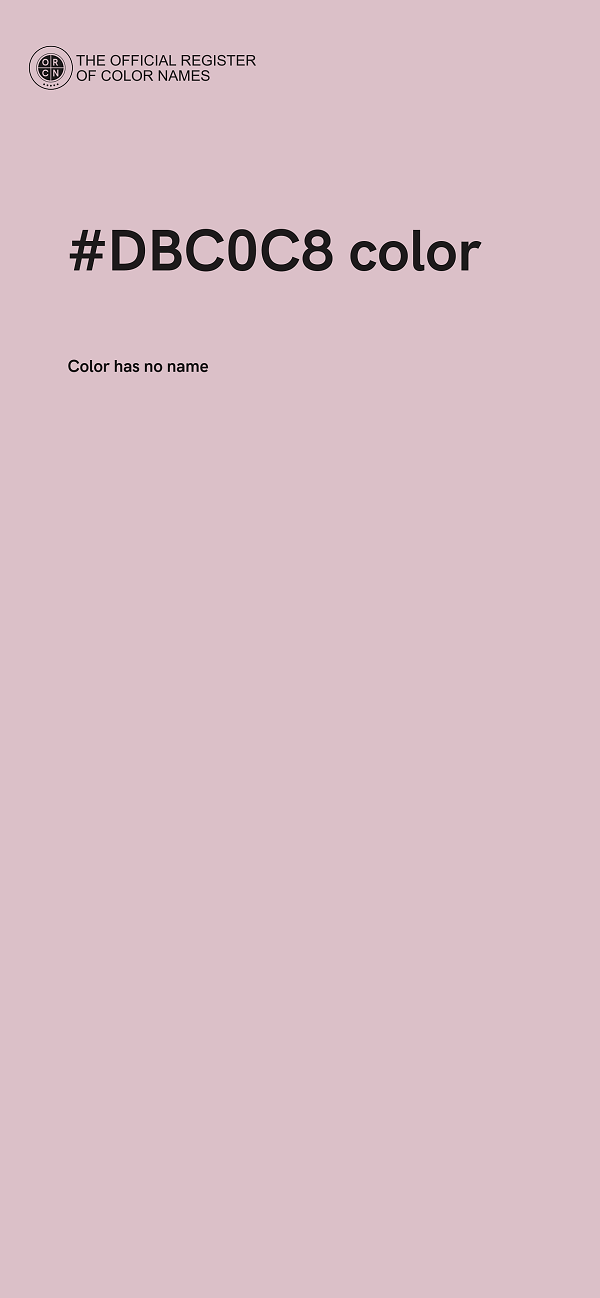 #DBC0C8 color image
