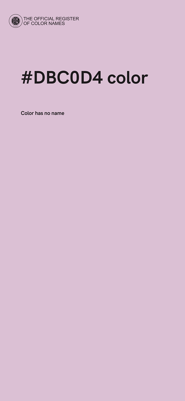 #DBC0D4 color image