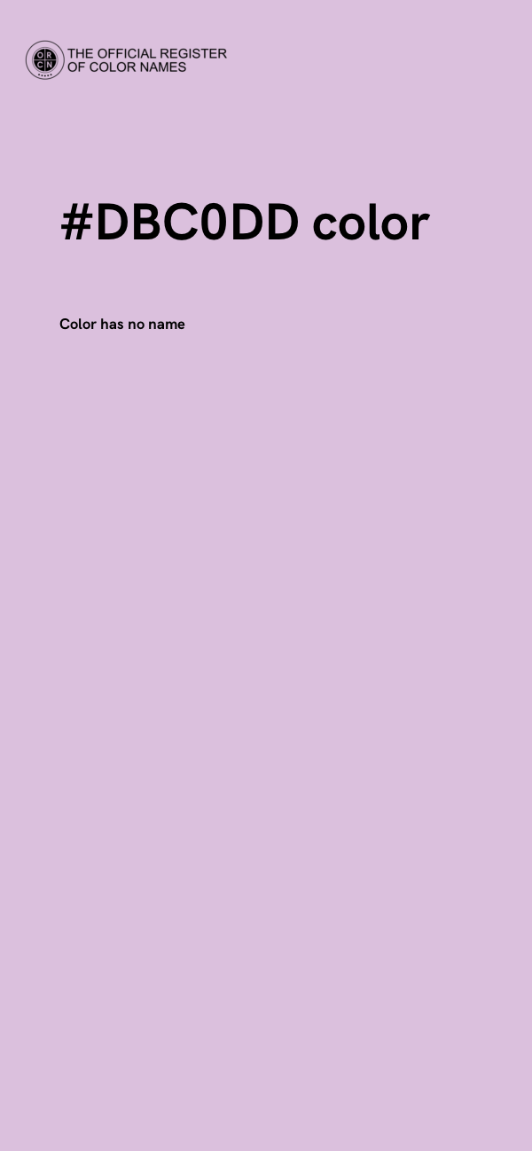 #DBC0DD color image