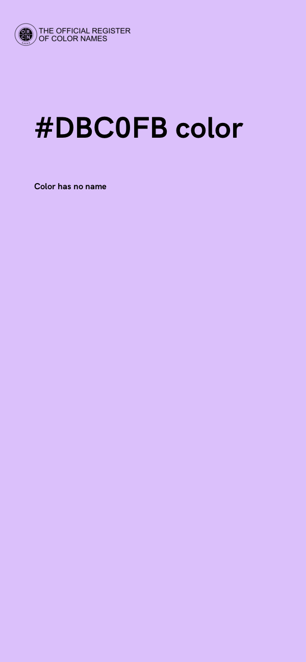 #DBC0FB color image