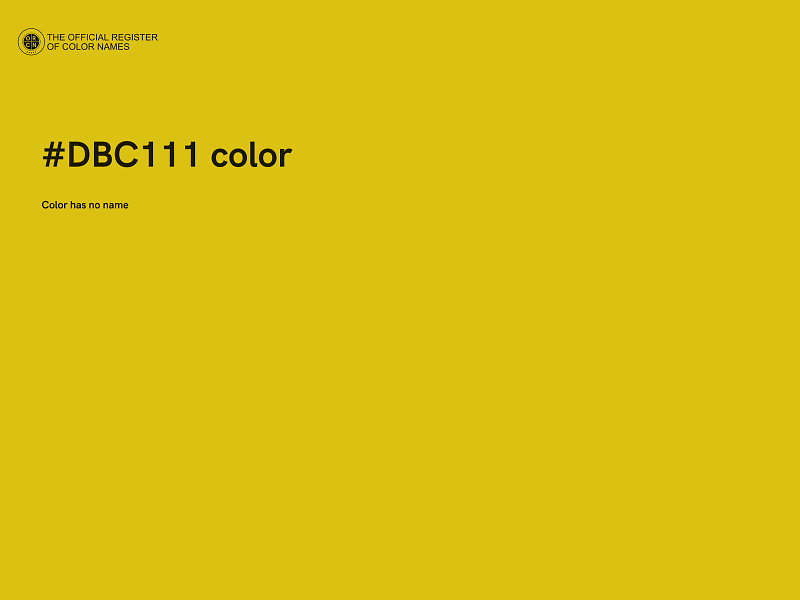 #DBC111 color image