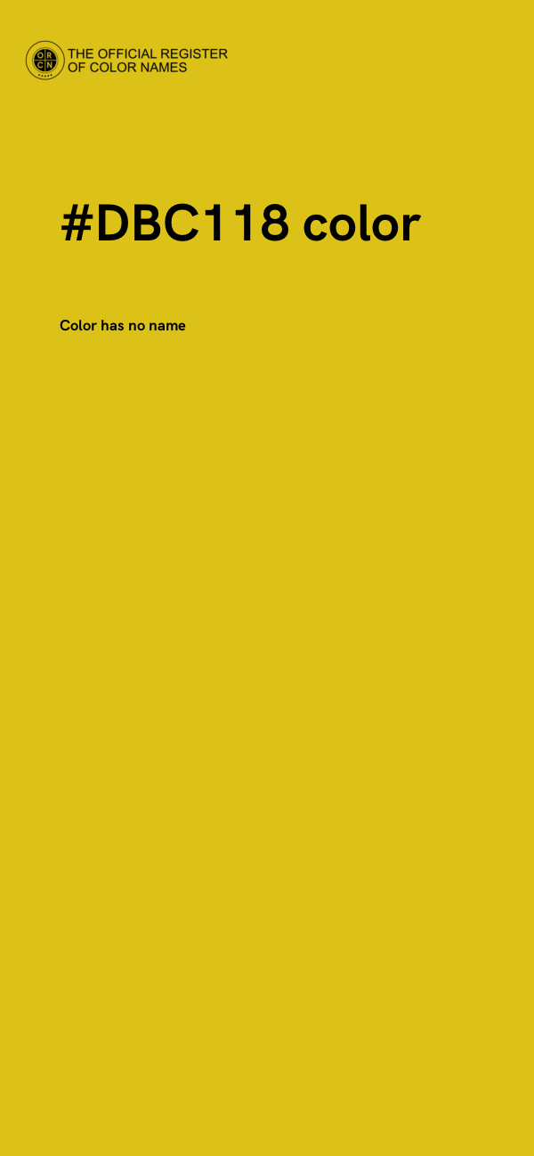 #DBC118 color image
