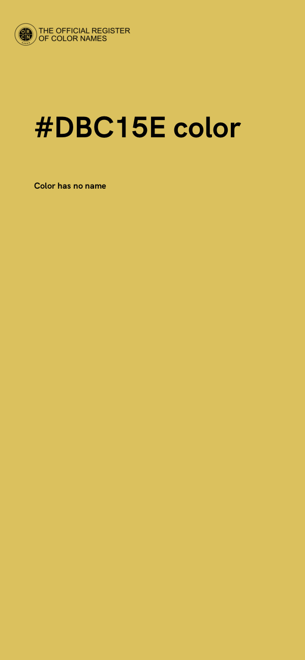 #DBC15E color image