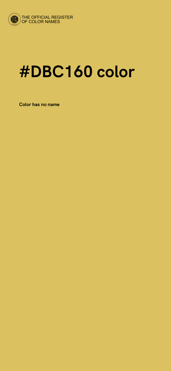 #DBC160 color image