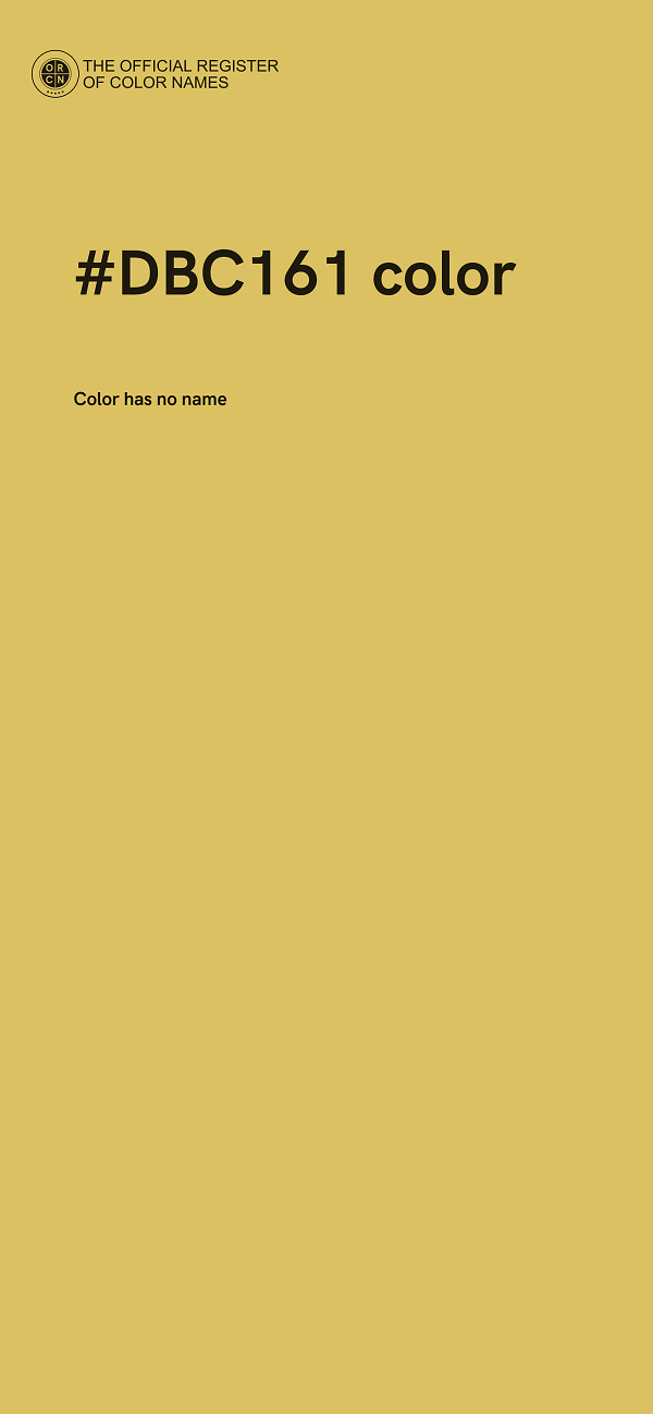 #DBC161 color image