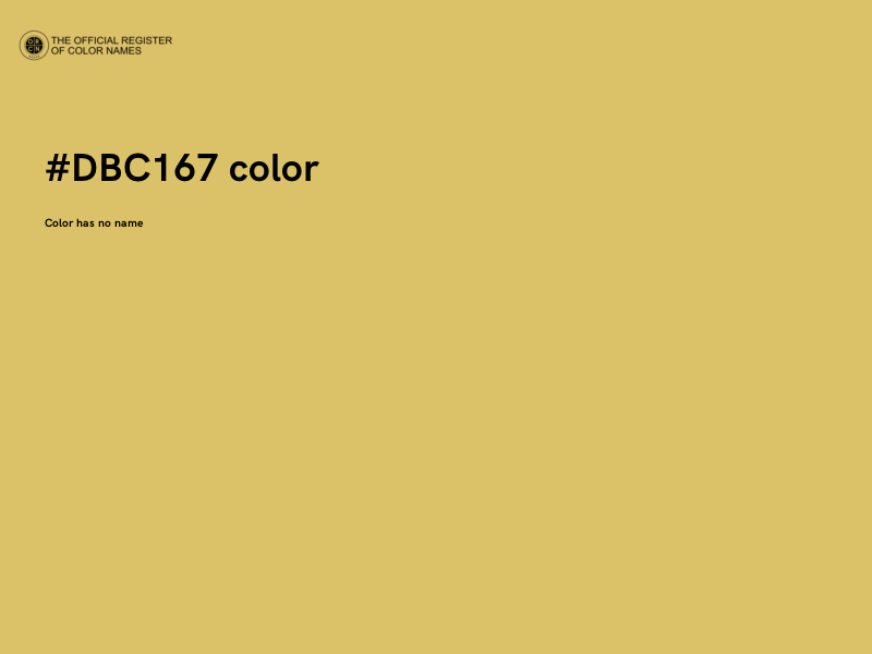 #DBC167 color image
