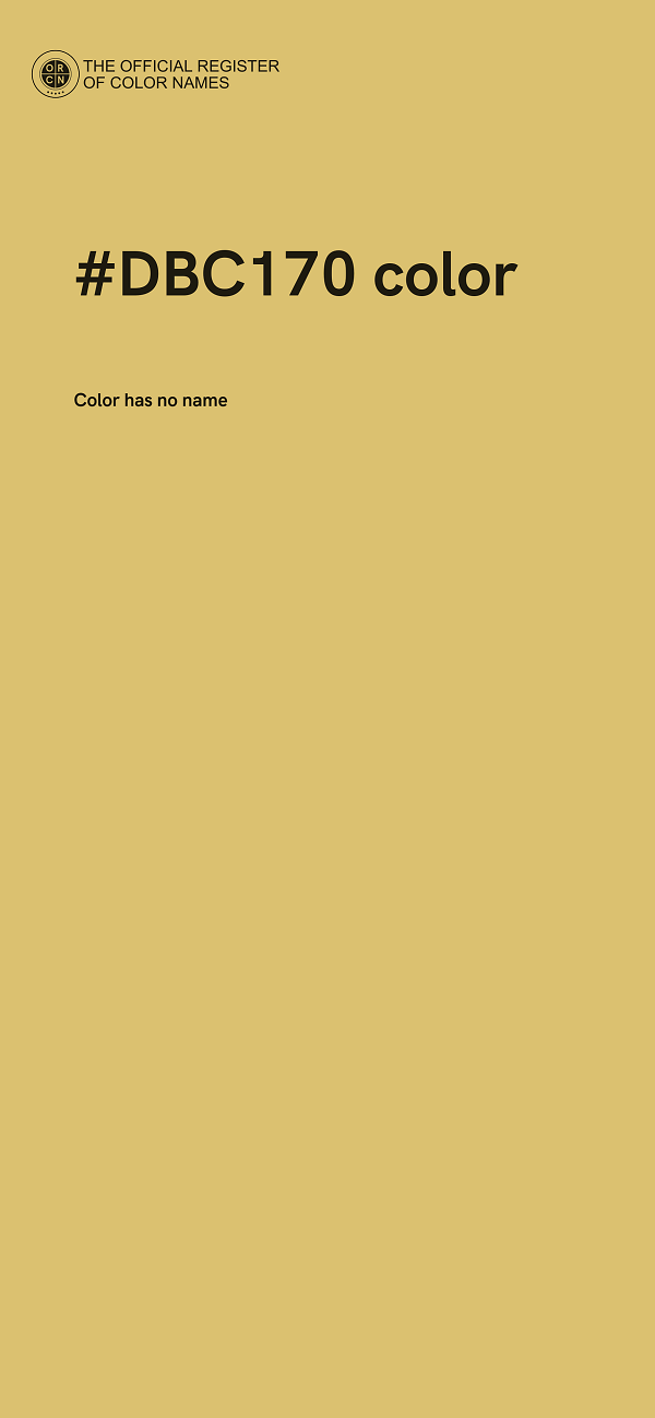 #DBC170 color image