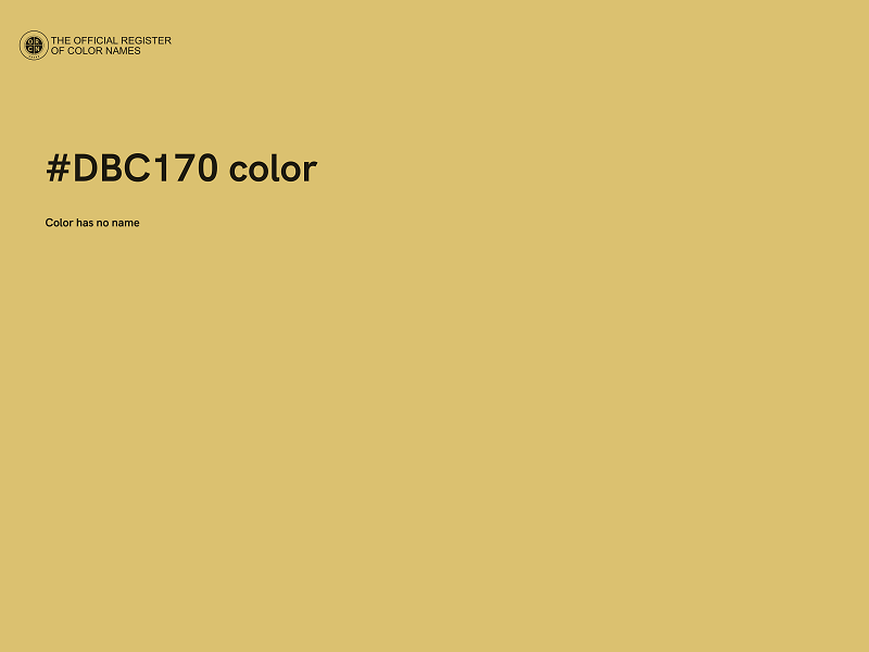 #DBC170 color image