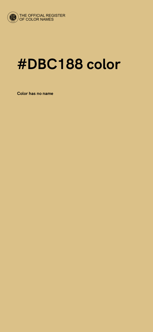 #DBC188 color image