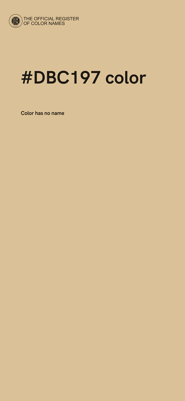 #DBC197 color image