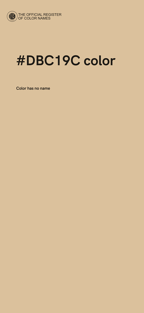 #DBC19C color image
