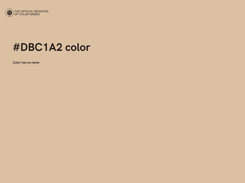#DBC1A2 color image