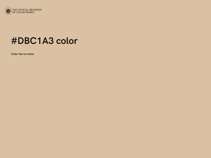 #DBC1A3 color image