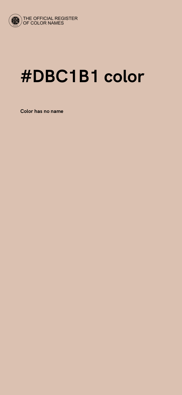 #DBC1B1 color image