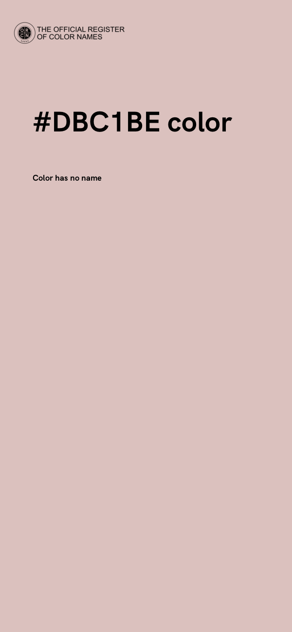 #DBC1BE color image