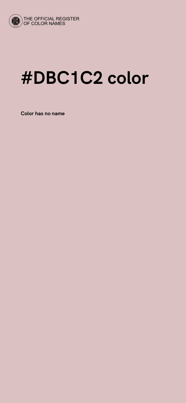 #DBC1C2 color image