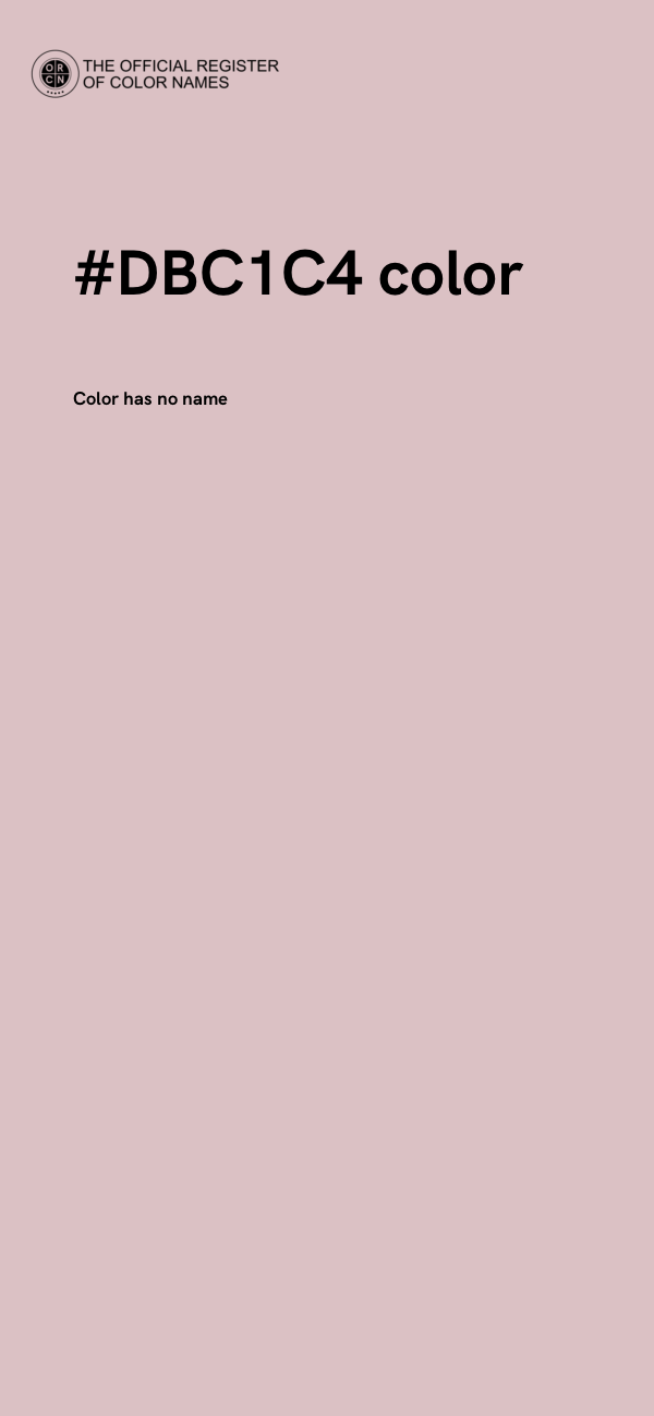 #DBC1C4 color image