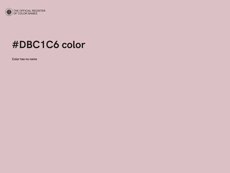 #DBC1C6 color image