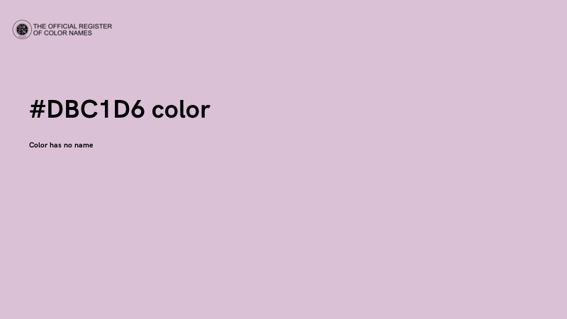 #DBC1D6 color image