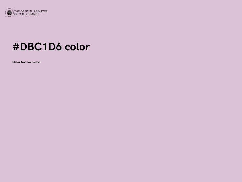 #DBC1D6 color image