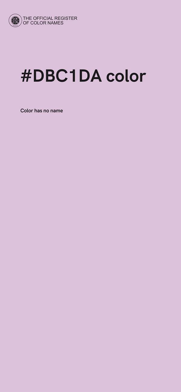 #DBC1DA color image