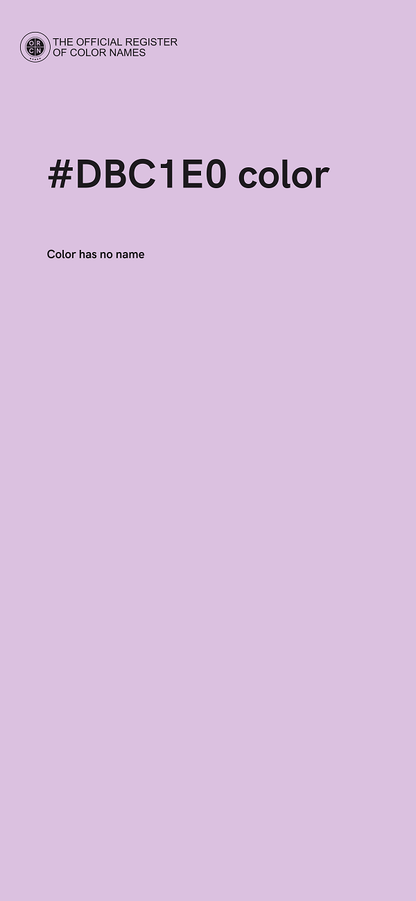 #DBC1E0 color image