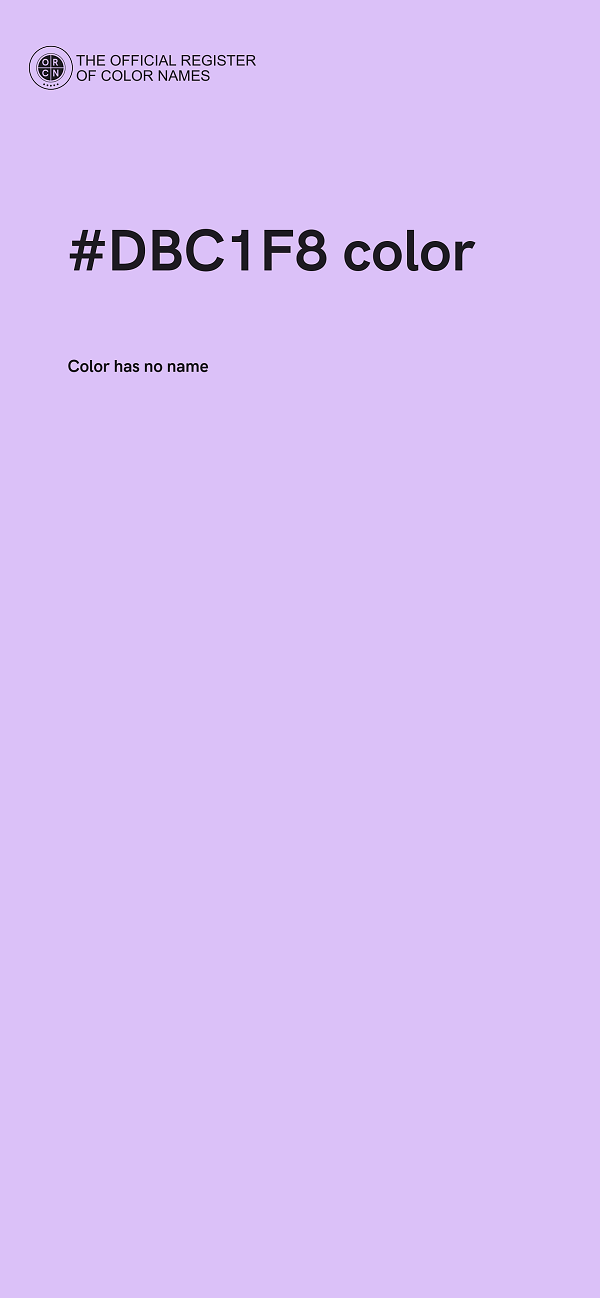 #DBC1F8 color image