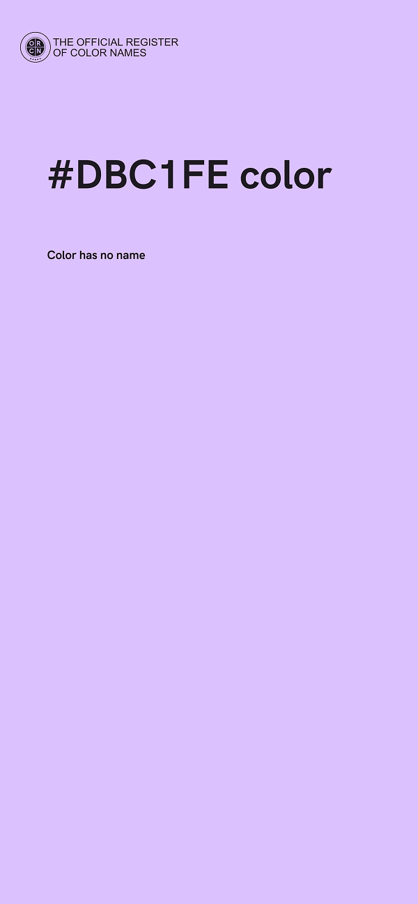 #DBC1FE color image