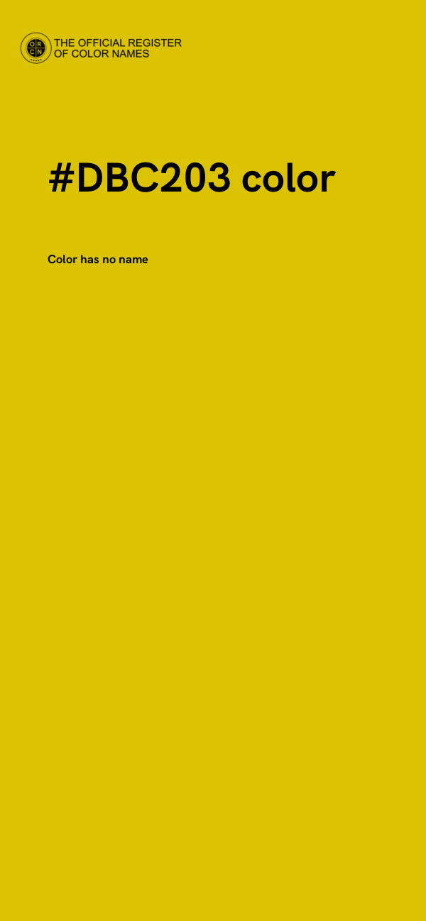 #DBC203 color image